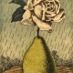 'Poire et Rose,' a Rene Magritte etching with aquatint, sold for 4,182 pounds. Roseberys images