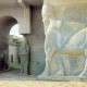 Nimrud Lamassu's at the North West Palace of Ashurnasirpal in Iraq. Image by M.Chohan, courtesy of Wikimedia Commons.