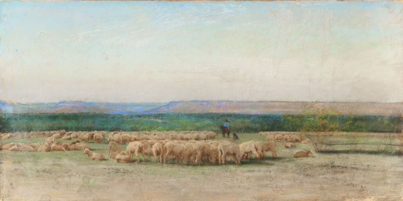 Frank Reaugh’s 'Sheepherders Camp' set a record for the Texas artist, selling for  $437,000 at the May 16 Texas Art auction in Dallas. Heritage Auctions images