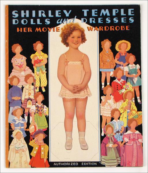 Shirley Temple was Hollywood's No. 1 box-office star from 1935 through 1938. She's the subject of this 1930s paper doll book. Image courtesy of LiveAuctioneers.com archive and Susanin's Auctioneers and Appraisers