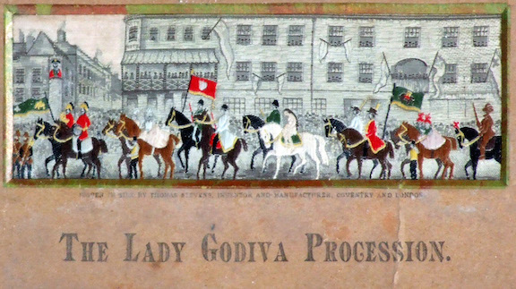 ‘Lady Godiva’s Procession,’ a Stevengraph with an estimate of £40-£60. Photo Peter Wilson auctioneers