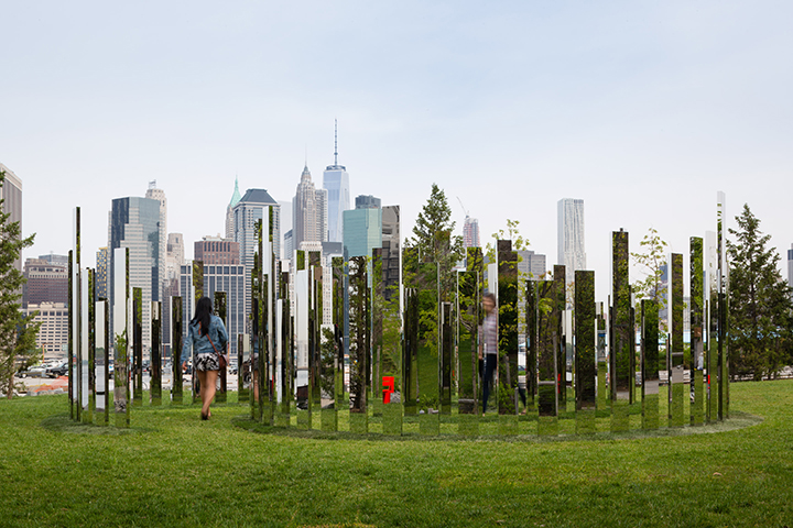 Jeppe Hein, 'Mirror Labyrinth,' New York City. Photo by James Ewing