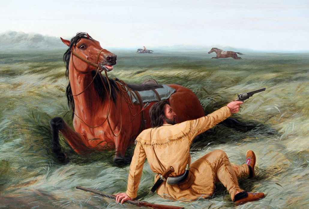 Arthur Fitzwilliam Tait (1819-1905) ‘The Last Shot,’ oil on canvas, unsigned, 26in x 36in. Estimate: $300,000-$500,000. Gray's Auctioneers and Appraisers image 
