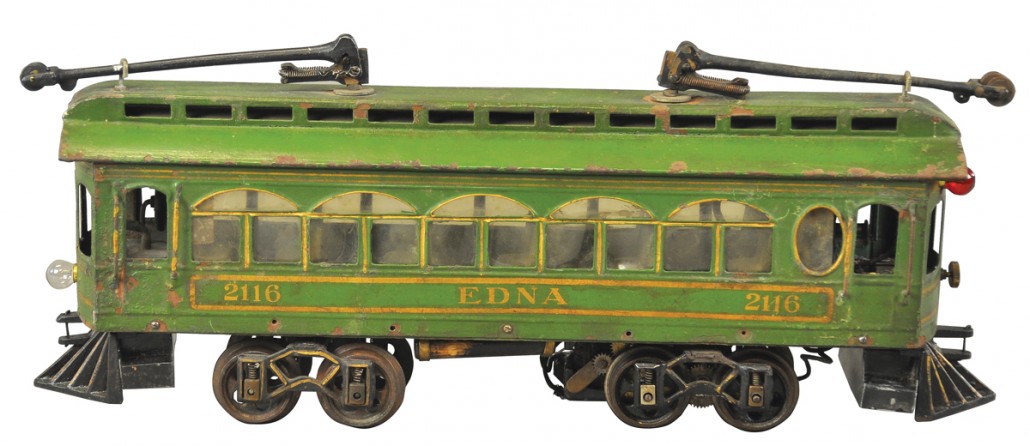Voltamp No. 2116 ‘Edna’ interurban tram, $21,240. Bertoia Auctions image
