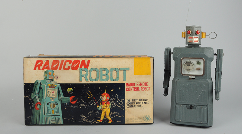 Masudaya Radicon Robot with original box, $15,600. Morphy Auctions image