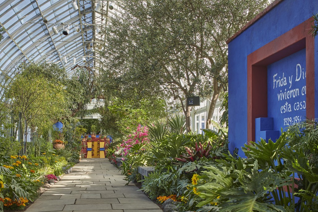 'Frida Kahlo: Art, Garden, Life' at The New York Botanical Garden Installation. Photo by Robert Benson