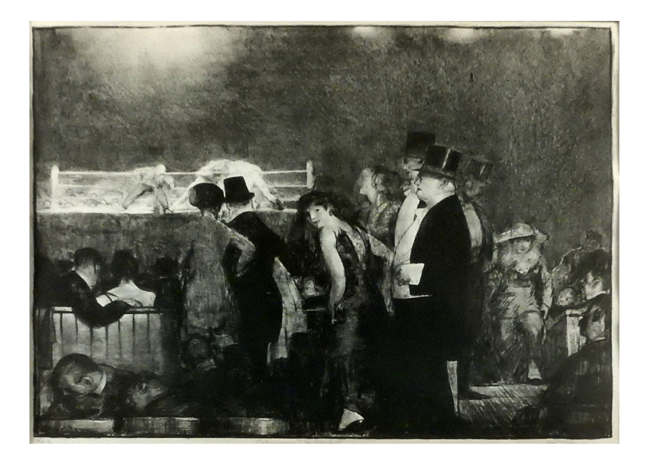 The George Bellows lithograph is expected to bring $30,0000 to $40,000. Roland Auctions NY image