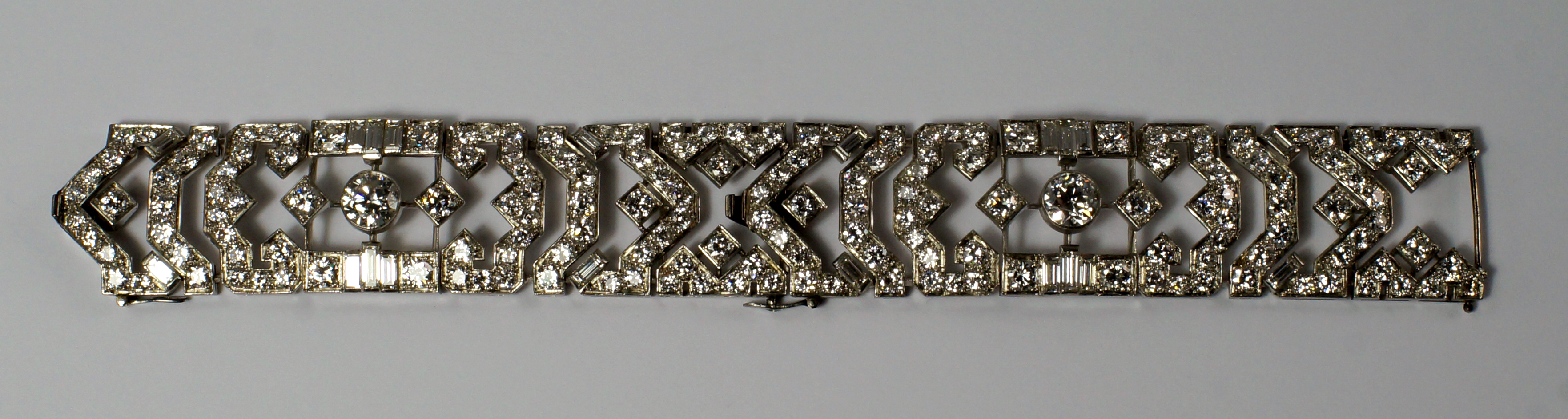 Art Deco diamond set bracelet, circa 1925, price realized: £10,824 ($16,630). Roseberys image
