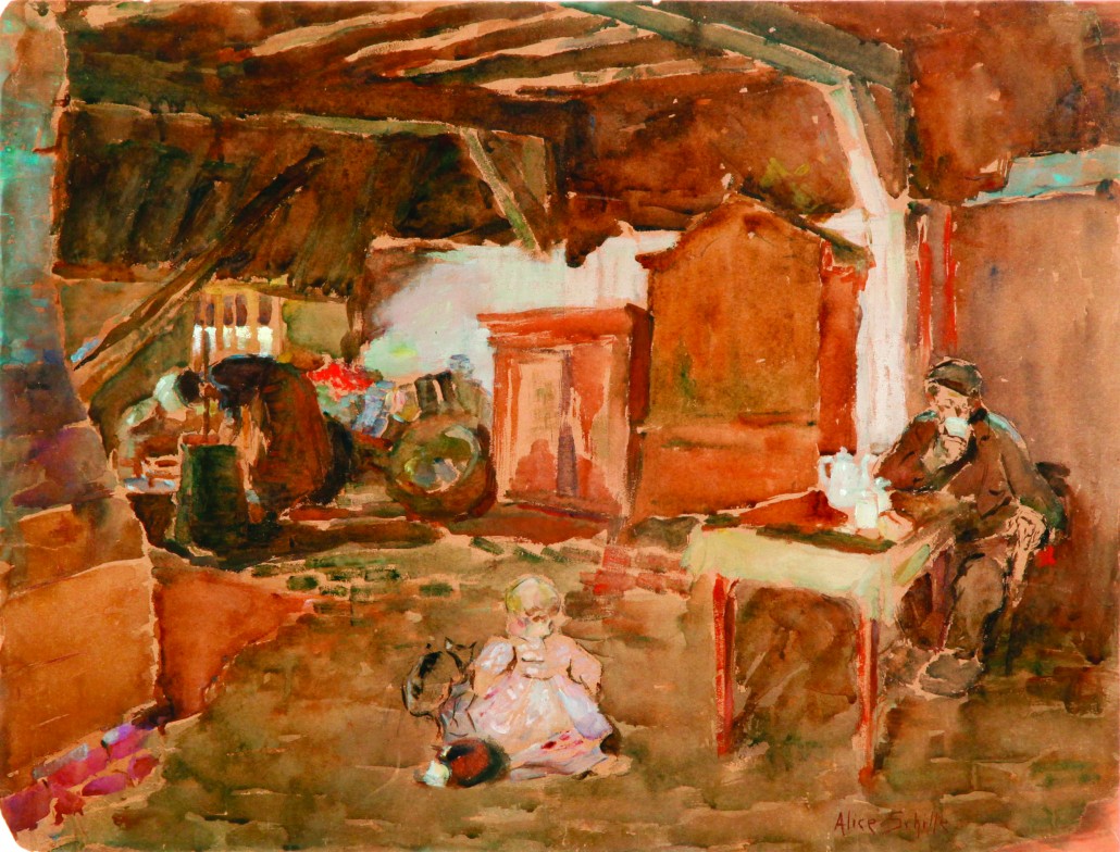 Interior by Alice Schille, estimate: $8,000­10,000. Garth’s Auctioneers and Appraisers image  