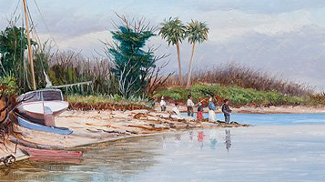 Rare Florida scene by W.A. Walker tops Neal auction at $152,362