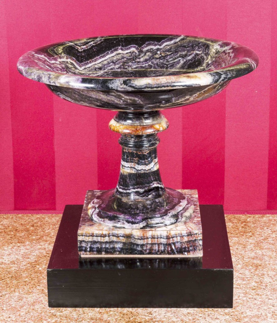 The Chatsworth Tazza is a monumental example of Blue John in every sense. Photo: The Devonshire Collection, Chatsworth