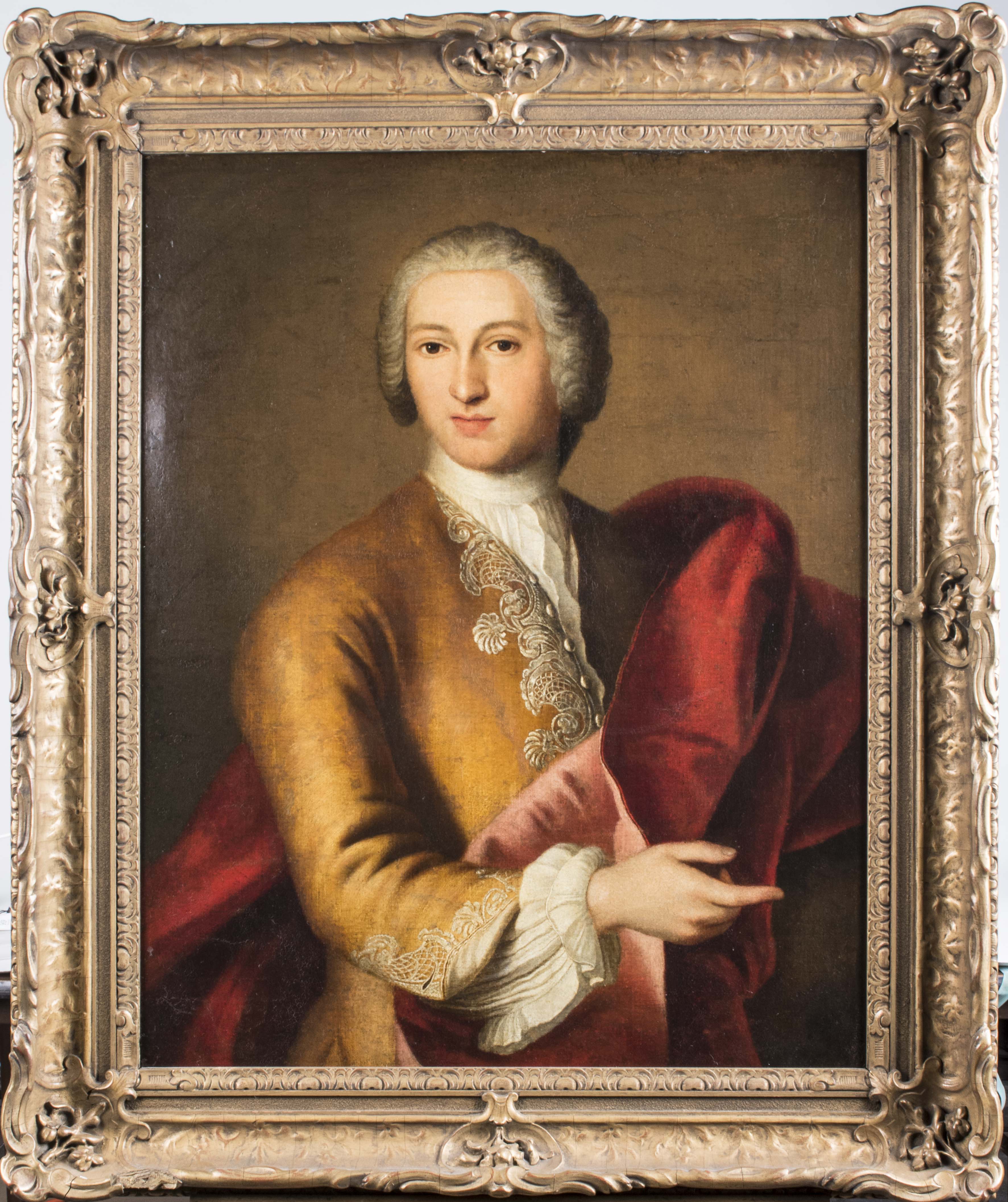 Attributed to Sir Godfrey Kneller (British, 1646-1723) ‘Portrait of a Young Man,’ oil on canvas (est. $15,000-$20,000). Capo Auction image