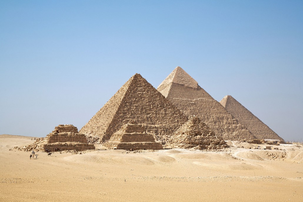 All of the six pyramids of the Giza Necropolis, where the Grand Egyptian Museum, was intended to open this year. Image by Ricardo Liberato. This file is licensed under the Creative Commons Attribution-Share Alike 2.0 Generic license.