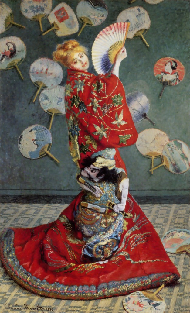 No one wearing kimonos will be posing in front of the museum's Monet painting titled 'La Japonaise.' Image courtesy of Wikimedia Commons