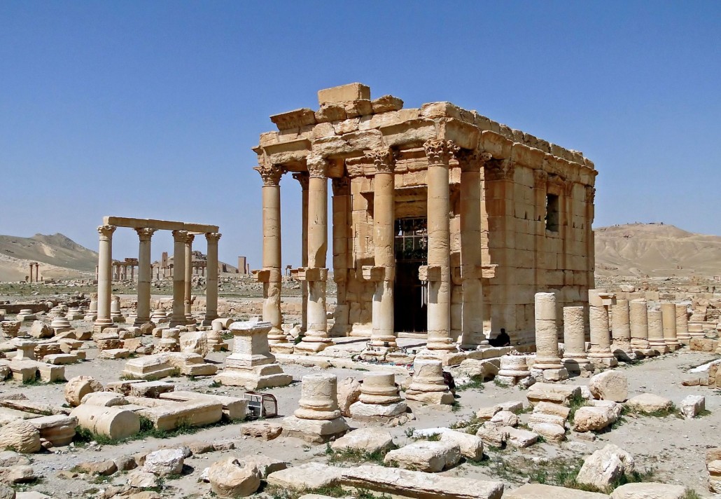 Uncovered by Swiss archaeologists in 1954-56, the Temple of Baalshamin was one of the most complete ancient structures in Palmyra. Image by Bernard Gagnon. This file is licensed under the Creative Commons Attribution-Share Alike 3.0 Unported, 2.5 Generic, 2.0 Generic and 1.0 Generic license.