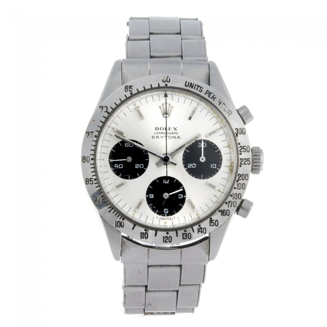 Rolex – Gentleman's stainless steel Cosmograph Daytona chronograph bracelet watch. Estimate £10,000-£15,000. Fellows image