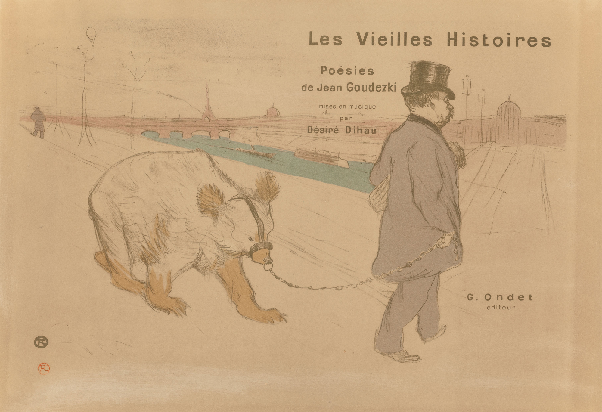 Signed Henri de Toulouse-Lautrec poster, ‘Les Vieilles Histoires,’ 1893 (est. $3,000+). Heritage Auctions image