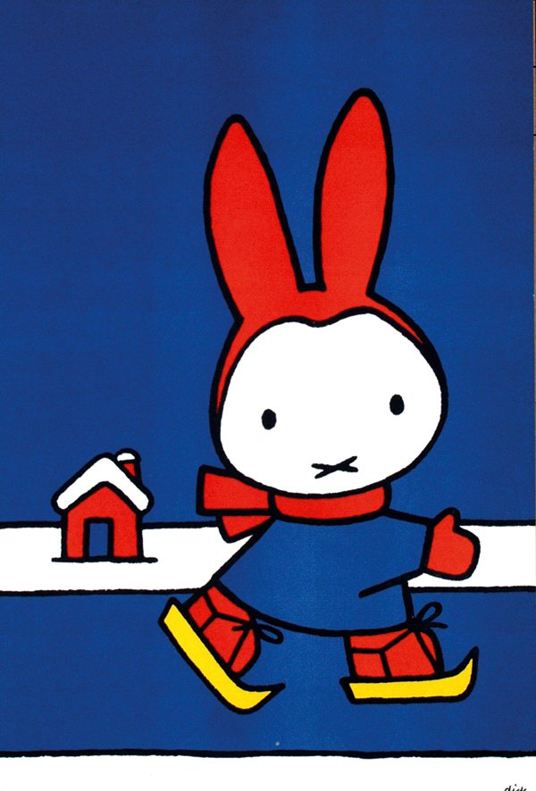 Dick Bruna (1927- ), 'Pampers,' poster, 1963. Image courtesy of LiveAuctioneers.com archive and Van Sabben Posters Auctions