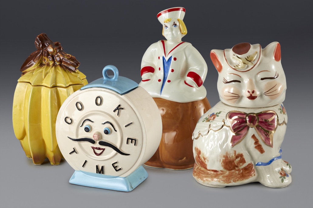 A selection of cookie jars collected by Andy Warhol, to be included in the exhibition ‘Magnificent Obsessions: The Artist as Collector’ at the Sainsbury Centre at the University of East Anglia from Sept. 12 to Jan 24. Image courtesy Movado Group.