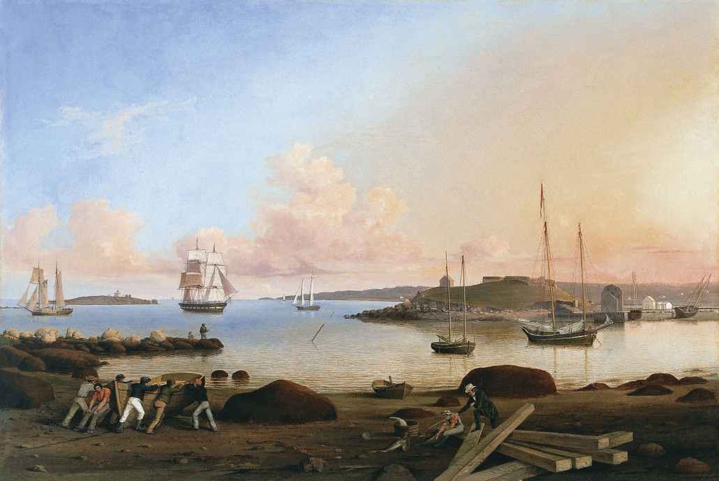 Fitz Henry Lane (1804-1865), 'The Fort and Ten Pound Island, Gloucester, Massachusetts,' 1847, oil on canvas. Image courtesy of Wikimedia Commons.