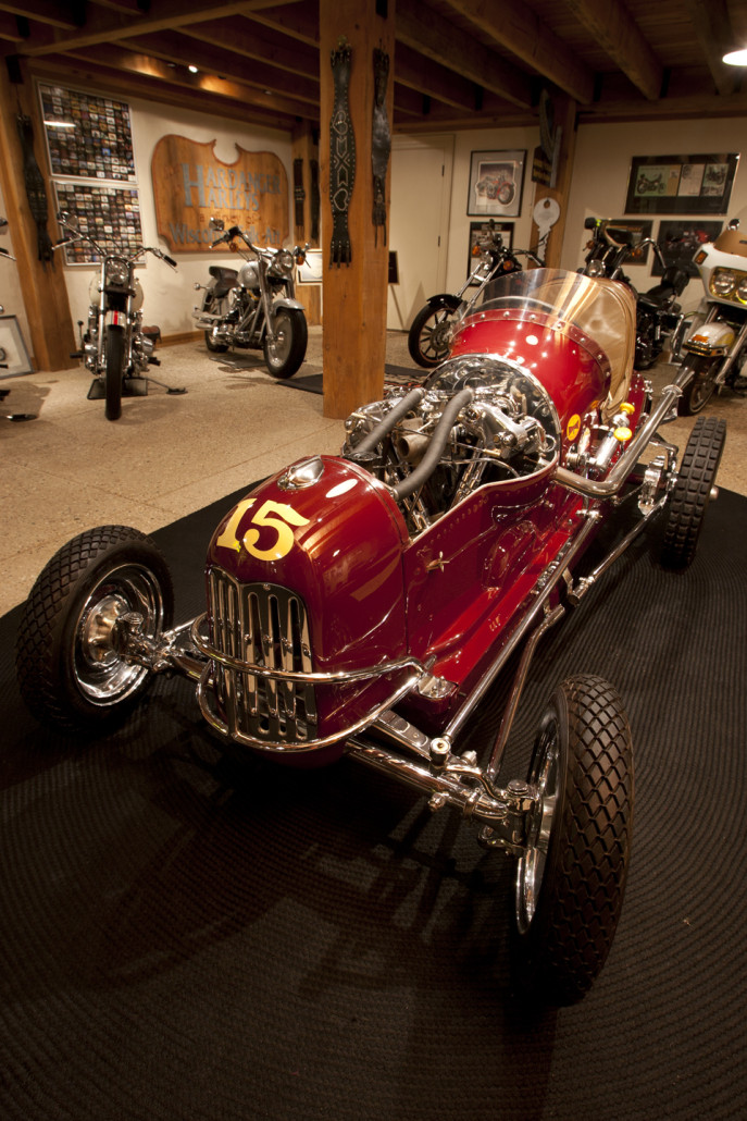One of the centerpieces of Willie’s collection is this late 1930s Drake midget racer powered by a Harley-Davidson model EL 'Knucklehead' engine. Harley-Davidson Museum image