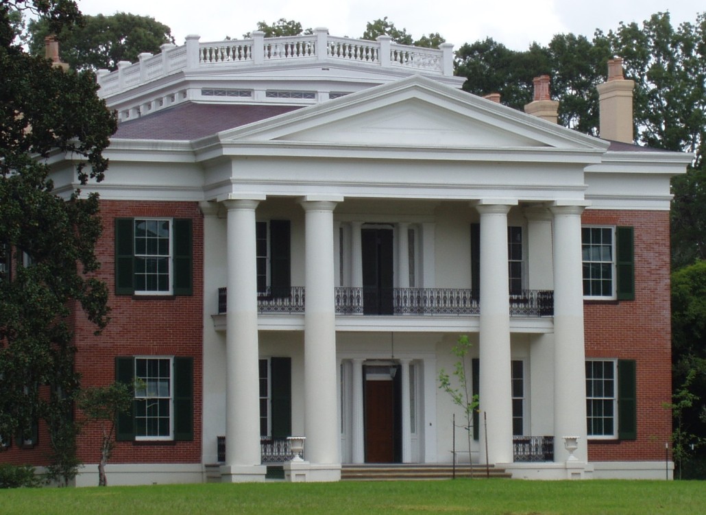 Built in 1848, the Greek Revival-style Melrose was named a National Historic Landmark in 1974. 