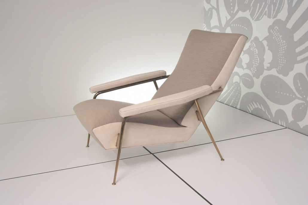 Another popular seating design from the 1950s, Ponti’s ‘Distex’ armchair by Cassina was widely distributed in Europe and elsewhere. Examples of the streamlined seating form frequently turn up at auction. Courtesy Denver Art Museum.