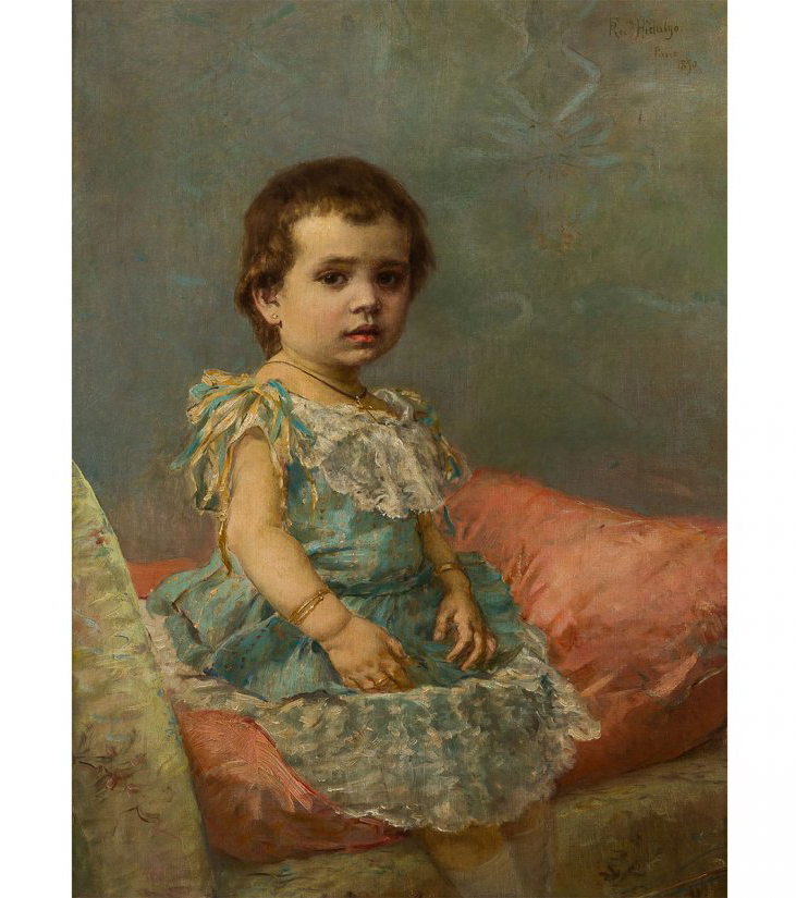 Felix Resurreccion Hidalgo, ‘Portrait of Rosa Nalda Gil, oil on canvas, 1890