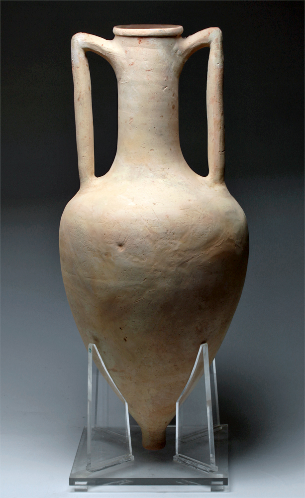 31-inch Ancient Greek transport amphora, circa 3rd to 2nd century BCE, ex William Dale collection, est. $7,000-$9,000