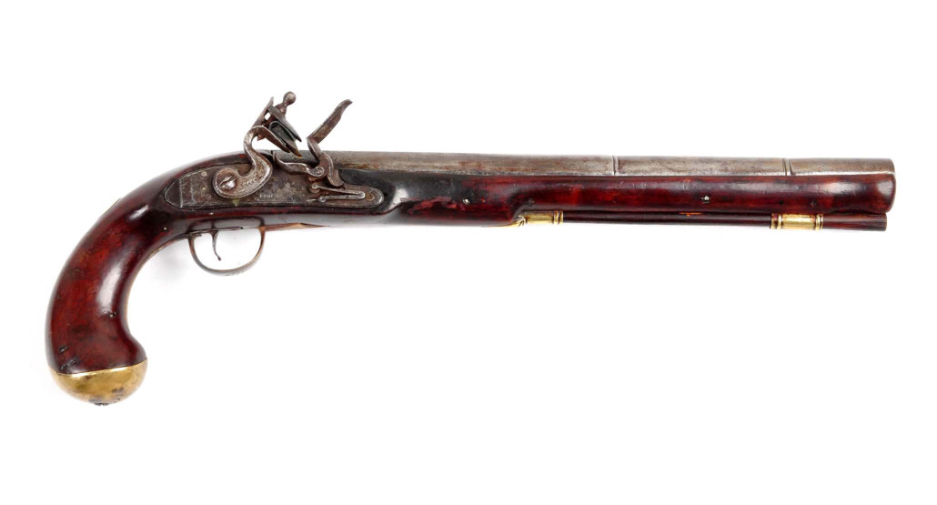 Revolutionary War experimental pattern Model 1794 contract horseman’s pistol, est. $15,000-$20,000.
