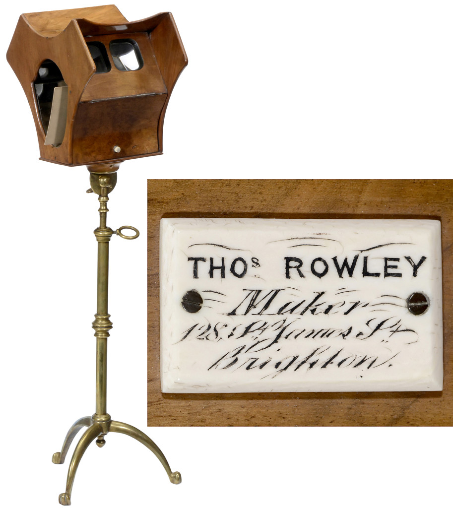 Lot 348: Nunn patent stereo viewer, 1857. Auction Team Breker image