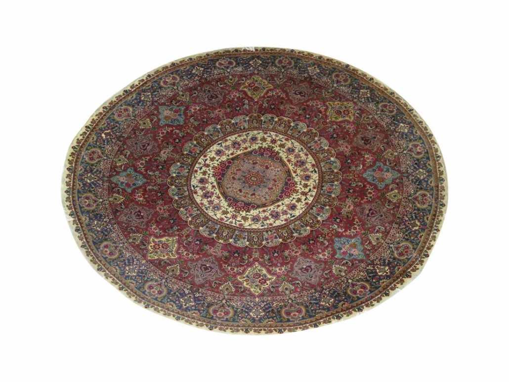 Genuine Tabriz hand-woven rug