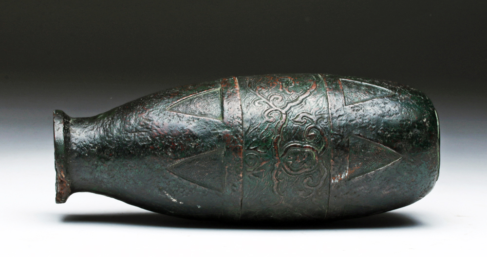 Chinese Warring States bronze axle cap, circa 475 to 221 BCE, est. $4,000-$5,000 