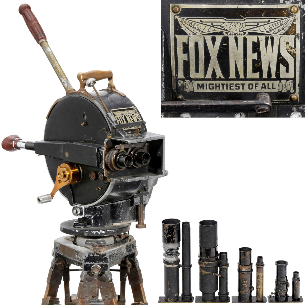 Lot 636: Akeley Fox News motion picture equipment, circa 1915. Auction Team Breker image