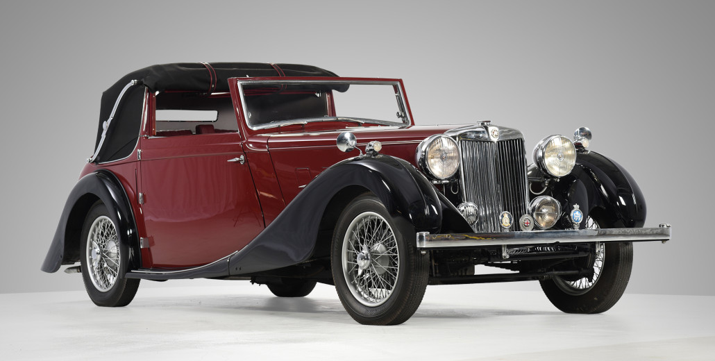 1937 MG SA Tickford Drophead Coupe, estimate $110,000-$125,000