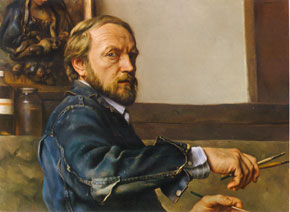 Nelson Shanks self-portrait. Publication of this low-resolution image qualifies as fair use under U.S. copyright law. Image courtesy of Wikimedia Commons