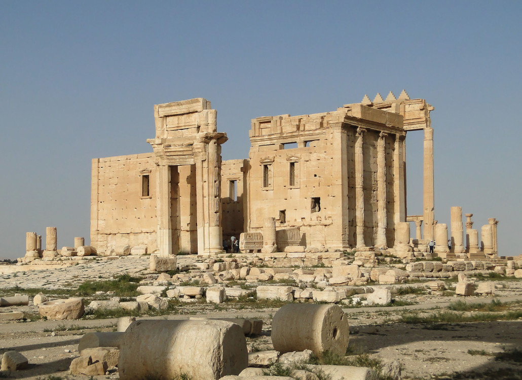 Temple of Bel in Palmura, Syria in 2010. Image by Bernard Gagnon. This file is licensed under the Creative Commons Attribution-Share Alike 3.0 Unported, 2.5 Generic, 2.0 Generic and 1.0 Generic license.