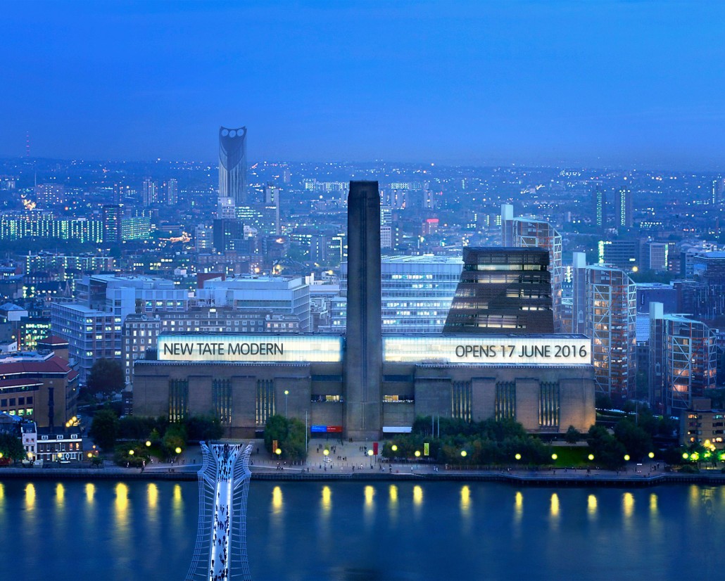 The new Tate Modern, London. Photo copyright Hayes Davidson and Herzog & de Meuron 