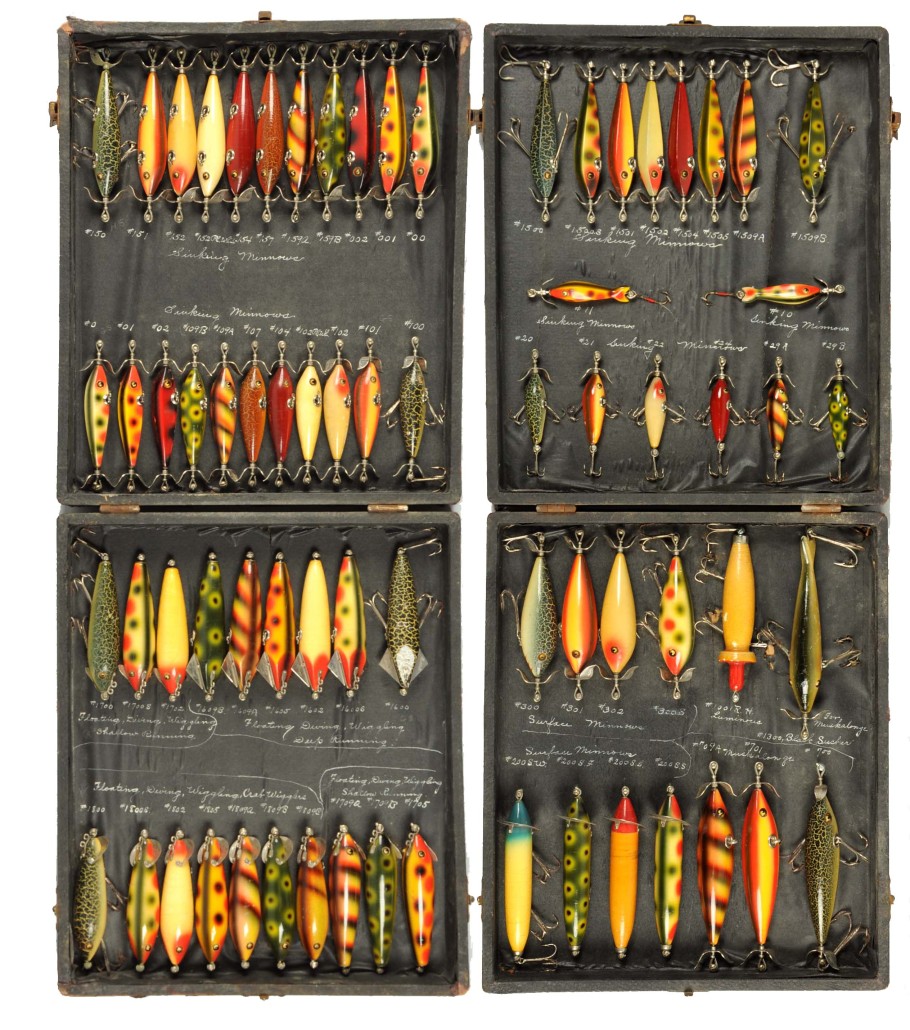 Antique fishing tackle lures collectors
