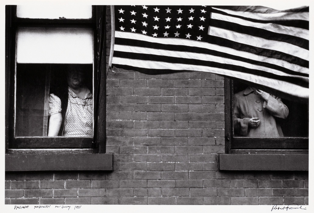 Robert Frank, ‘Parade—Hoboken, New Jersey,’ 1955, gelatin silver print. National Gallery of Art, Washington, Gift of Dr. J. Patrick and Patricia A. Kennedy, in Honor of the 25th Anniversary of Photography at the National Gallery of Art