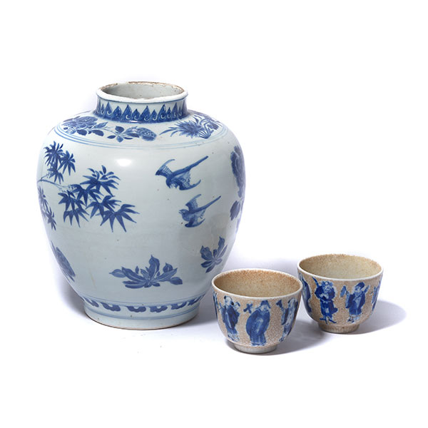 Chinese porcelain trio