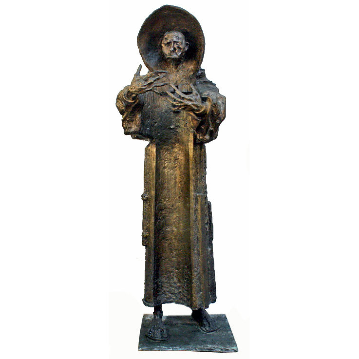 Lot 401: Pablo Serrano, bronze St. Junipero Serra. Roland Auctions NY image
