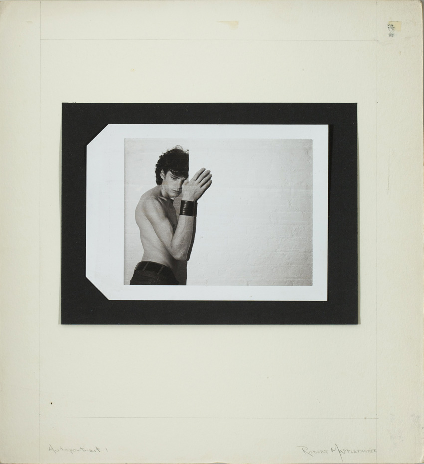 Robert Mapplethorpe, 'Autoportrait 1,' circa 1974, Polaroid, gift of Jack Shear to Tang Teaching Museum. Image courtesy Tang Teaching Museum