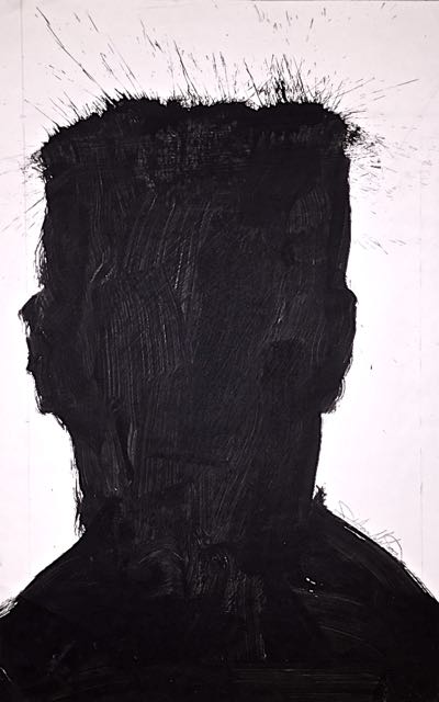 Richard Hambleton, 'Shadow Man,' acrylic on artist paper
