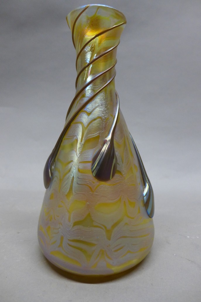 Loetz Phaenomen art glass vase, est. $3,000-$5,000