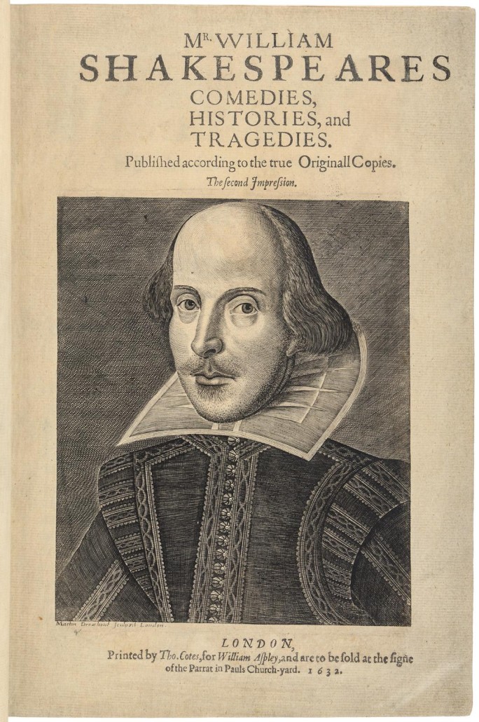 One of the most coveted highlights is a second folio edition of 'William Shakespeare’s Comedies, Histories, and Tragedies.' Printed in 1632 it also includes John Milton’s 'Epitaph,' his first printed work. Estimate: $200,000-$300,000. PBA Galleries image