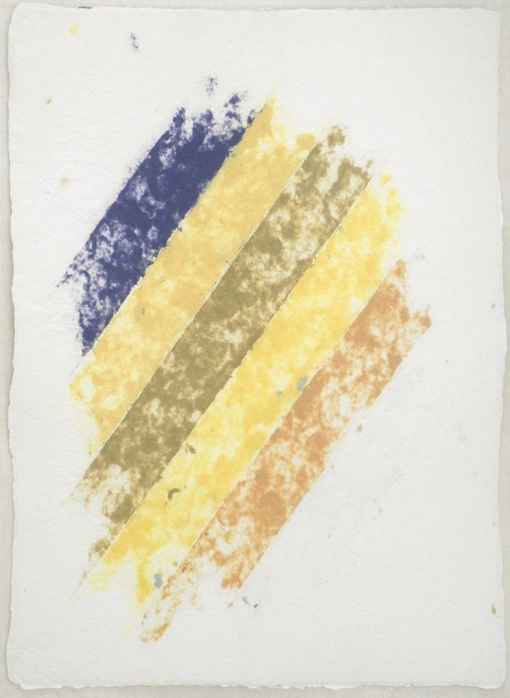 Kenneth Noland original work on paper, 1979, sold by Palm Beach Modern Auctions on May 25, 2013 for $9,600. Image courtesy LiveAuctioneers Archive and Palm Beach Modern Auctions