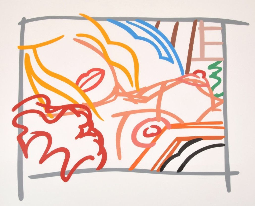 Tom Wesselmann ‘Bedroom Blonde Doodle with Photo’ lithograph, signed limited edition 73/100, sold by Palm Beach Modern Auctions on Nov. 22, 2015 for $13,420. Image courtesy LiveAuctioneers Archive and Palm Beach Modern Auctions