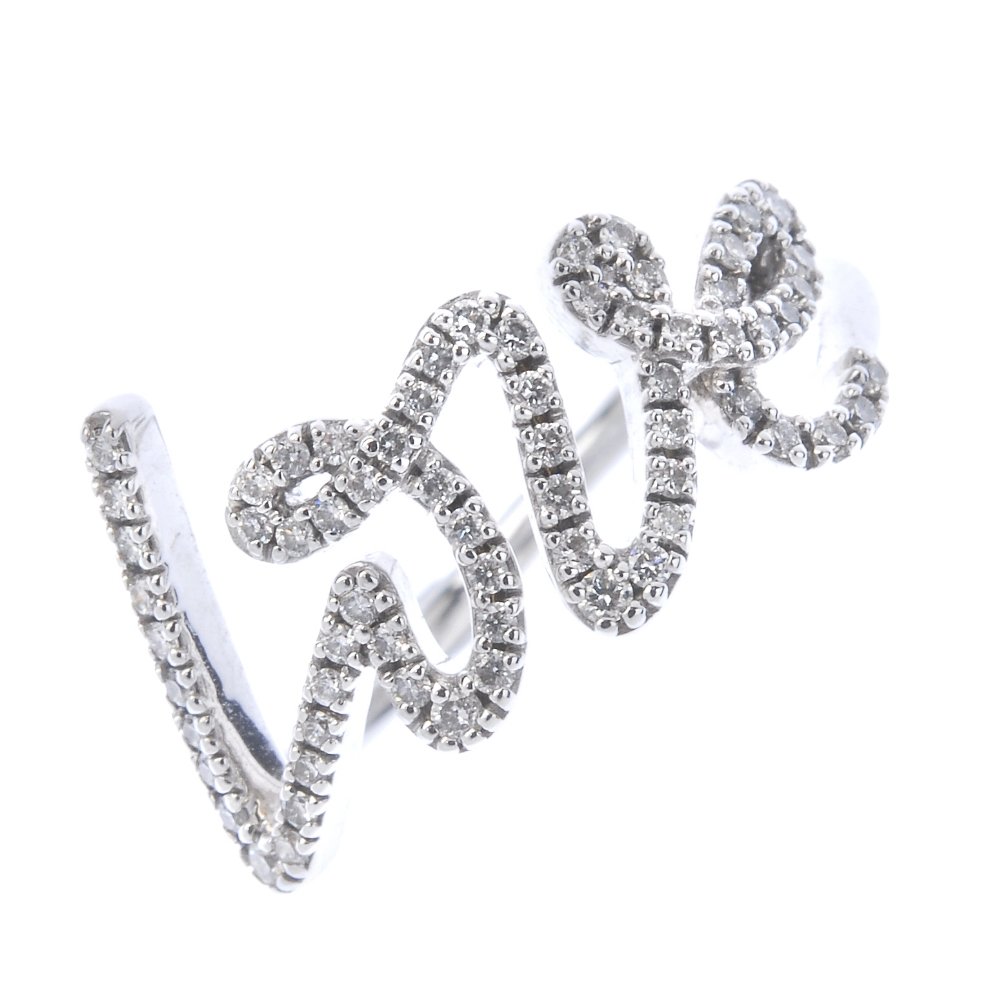 Tiffany & Co diamond set 'Love' ring. Estimate:£600-£900. Fellows image