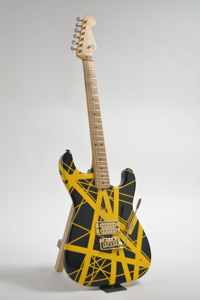 Lot 439 – Eddie Van Halen-owned 1982 Charvel Van Halen Model. This guitar comes with the original bill of sale from Charvel/Jackson to Eddie Van Halen dated April 28, 1982. Estimate: $60,000 - $80,000. Guernsey’s image